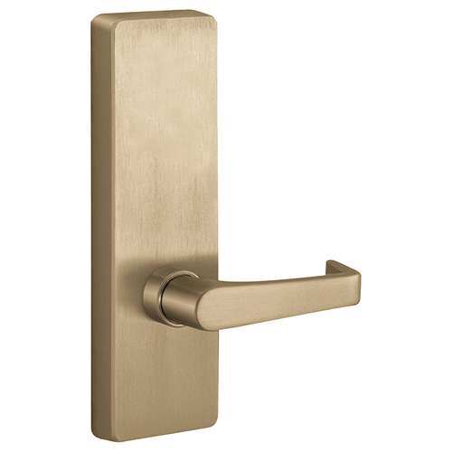 Apex and Olympian Series Wide Stile Trim, Lever Always Active, A Lever Design, Left Hand Reverse, Requires 1-1/4" Mortise Type Cylinder, Retrofit Trim, Satin Brass