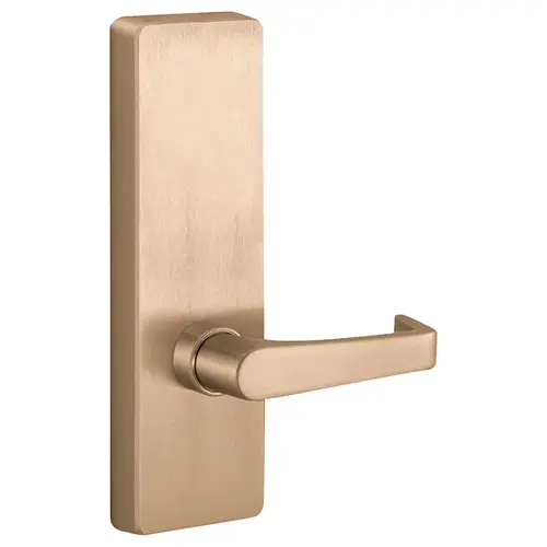 Exit Device Trim Satin Bronze Clear Coated