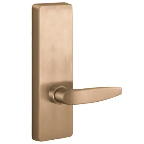 Exit Device Trim Satin Bronze Clear Coated