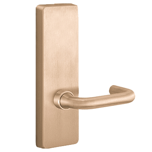 Exit Device Trim Satin Bronze Clear Coated