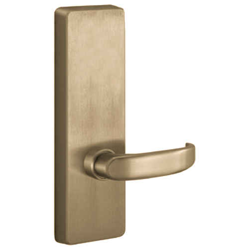 Apex and Olympian Series Wide Stile Trim, Lever Always Active, D Lever Design, Right Hand Reverse, Requires 1-1/4" Mortise Type Cylinder, Retrofit Trim, Satin Brass