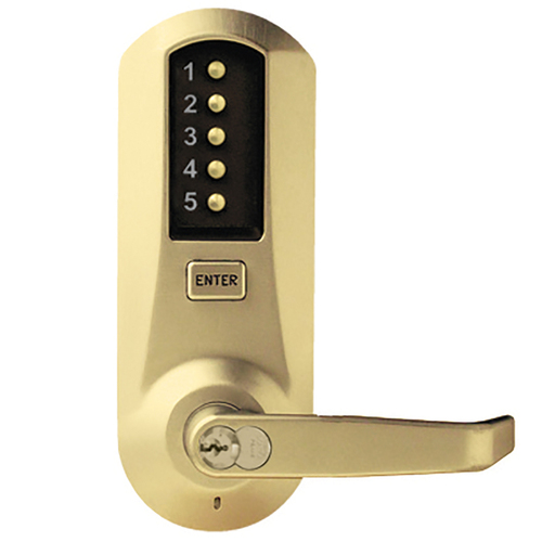 Pushbutton Lock Bright Chrome