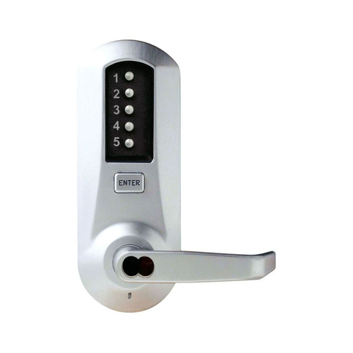 Schlage Passage Lever Lock, Satin Chrome Finish, 2-3/8" Backset, 1/2" Throw Latch, FSIC Prep, Less Core