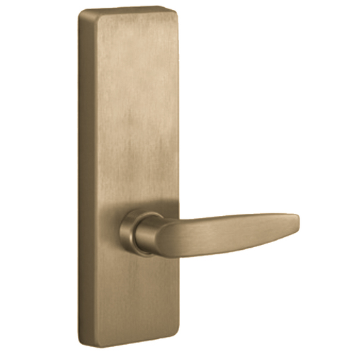 Apex and Olympian Series Wide Stile Trim, Lever Always Active, B Lever Design, Left Hand Reverse, Satin Brass