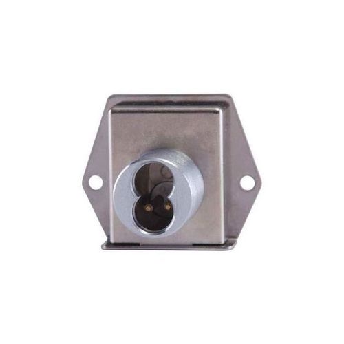 BEST 5L7MD5626 L Series Standard Cabinet Lock, 7-Pin Housing; Accepts all BEST Cores, Mortise Mounting, Dead-Locking Latch Type, Inverted Hand, Satin Chrome
