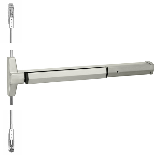 Yale 7220B 36 LHR 630 Exit Device Satin Stainless Steel