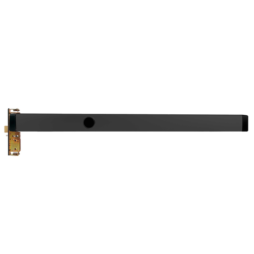 Mortise Exit Device, 1-1/2" Backset, Narrow Stile Aluminum Doors, LHR, 48", Cylinder Dogging, Black Anodized Aluminum