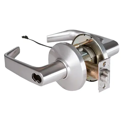 Electric Cylindrical Lock Satin Chrome