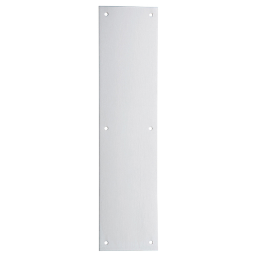 8" x 16" Pulls and Push Plates Satin Aluminum Clear Anodized