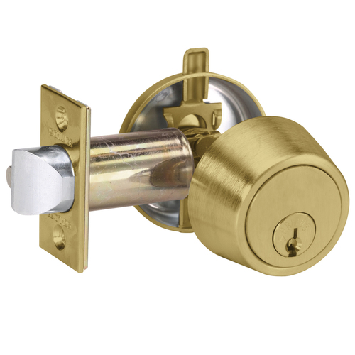 Deadlock Satin Brass