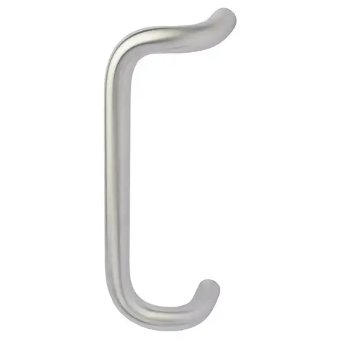 90 degree Offset Door Pull, Satin Stainless Steel