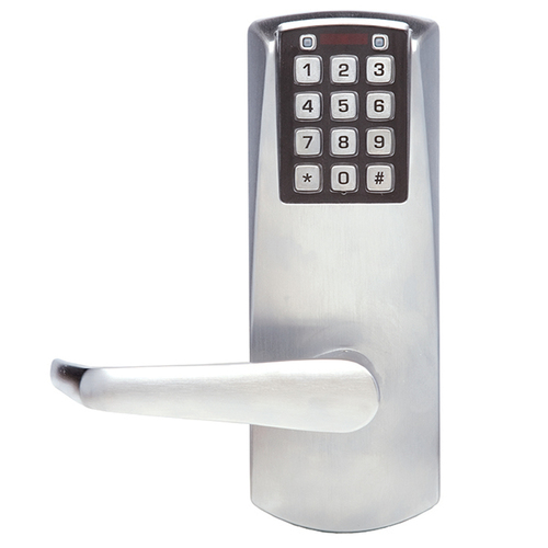 Pushbutton Lock Satin Chrome