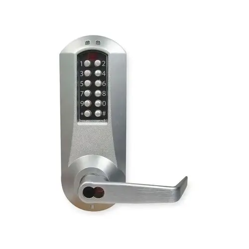 Pushbutton Lock Satin Chrome