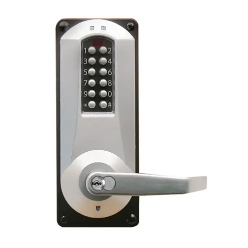 Pushbutton Lock Satin Chrome