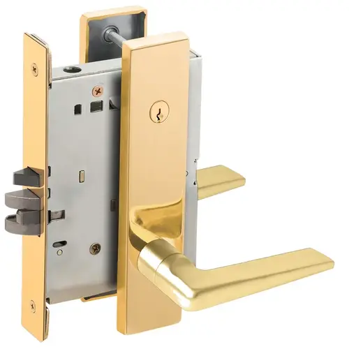 Lock Mortise Lock Bright Brass