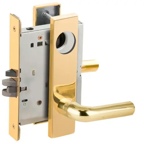 Lock Mortise Lock Bright Brass