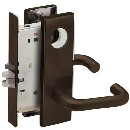 Lock Mortise Lock Dark Oxidized Satin Bronze Oil Rubbed