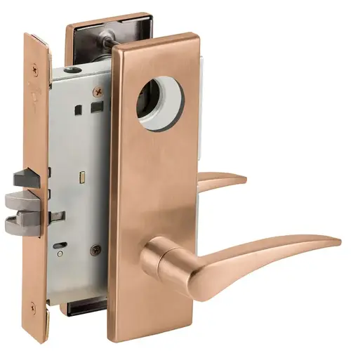 Lock Mortise Lock Satin Bronze Clear Coated