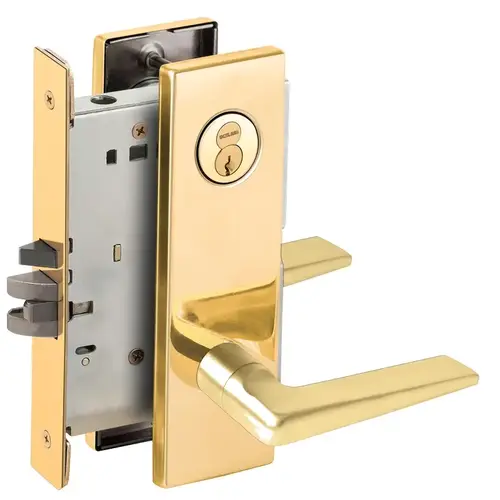 Lock Mortise Lock Bright Brass