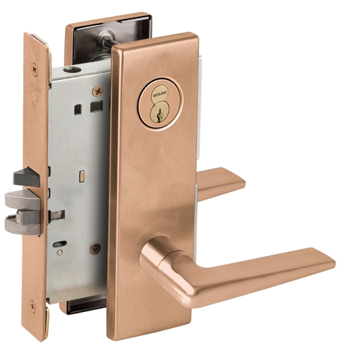 Lock Mortise Lock Satin Bronze Clear Coated