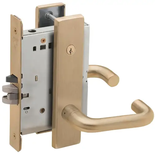 Lock Mortise Lock Satin Brass Blackened Satin Relieved Clear Coated