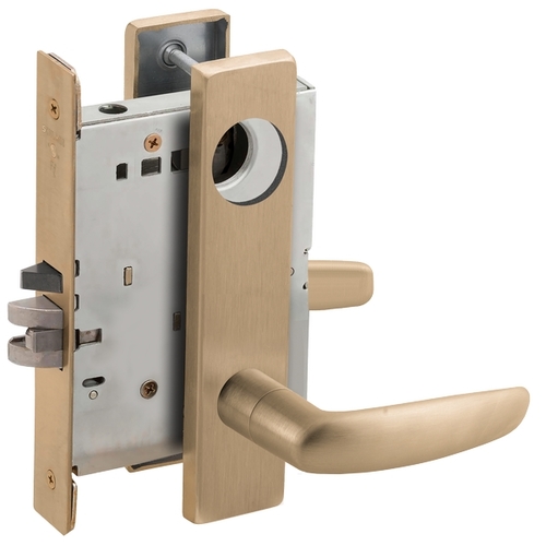 Lock Mortise Lock Satin Brass Blackened Satin Relieved Clear Coated