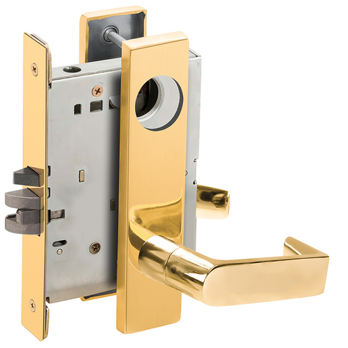 Lock Mortise Lock Bright Brass