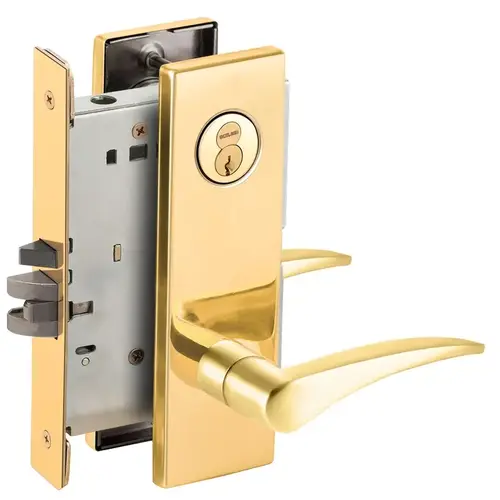 Lock Mortise Lock Bright Brass