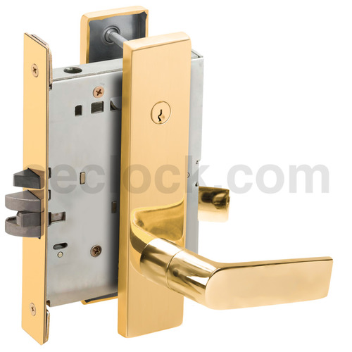 Lock Mortise Lock Bright Brass