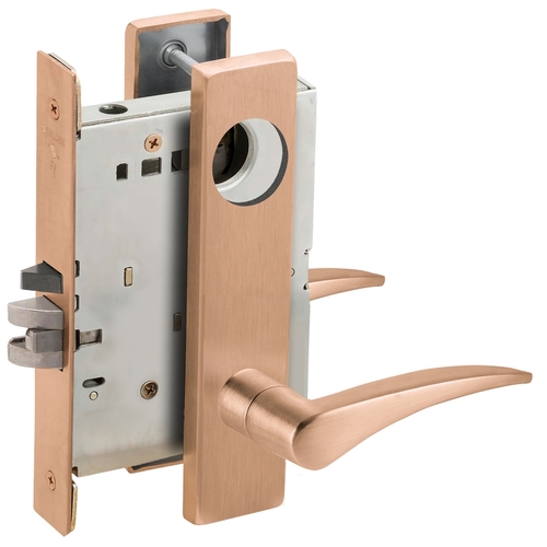 Lock Mortise Lock Satin Bronze Clear Coated