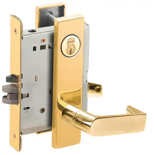 Lock Mortise Lock Bright Brass