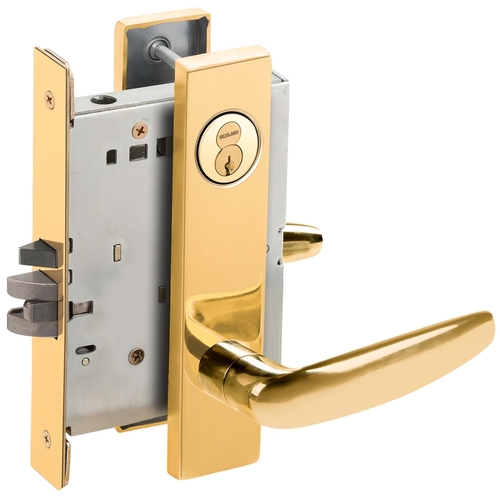 Lock Mortise Lock Bright Brass