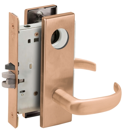 Lock Mortise Lock Satin Bronze Clear Coated