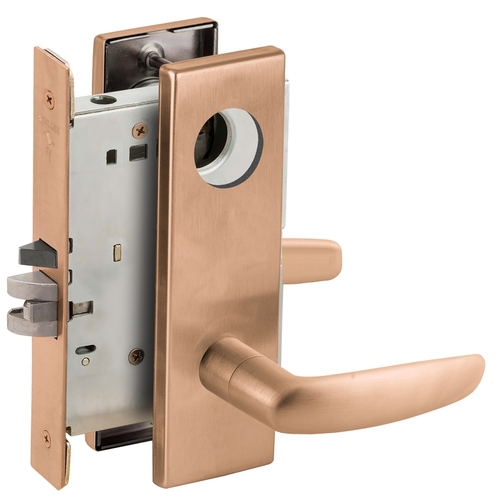 Lock Mortise Lock Satin Bronze Clear Coated