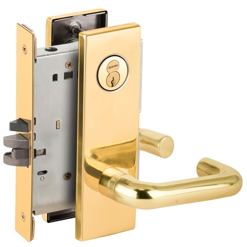 Mortise Lock Bright Brass