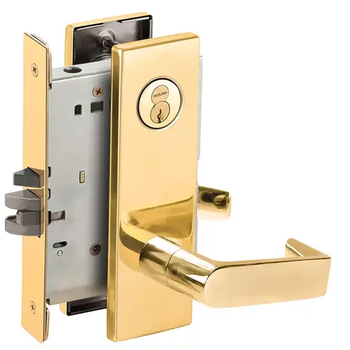 Lock Mortise Lock Bright Brass