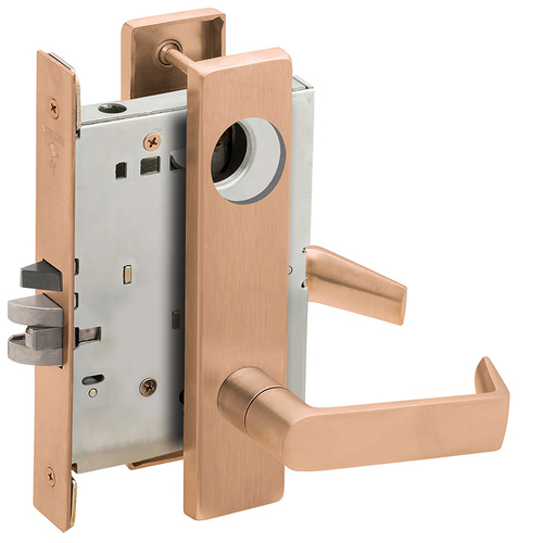 Lock Mortise Lock Satin Bronze Clear Coated