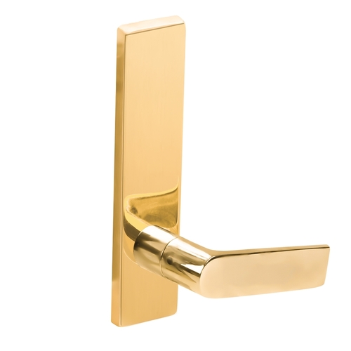 Full Dummy Trim with 01 Lever and L Escutcheon Bright Brass Finish