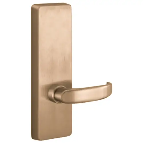 Exit Device Trim Satin Bronze Clear Coated