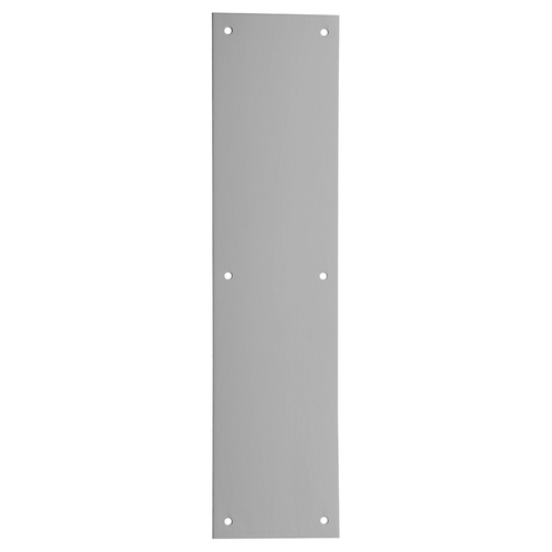 4" x 16" Pulls and Push Plates Satin Nickel Plated Clear Coated