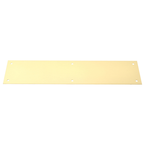 8200 Push Plate 3.5" x 15" Bright Brass