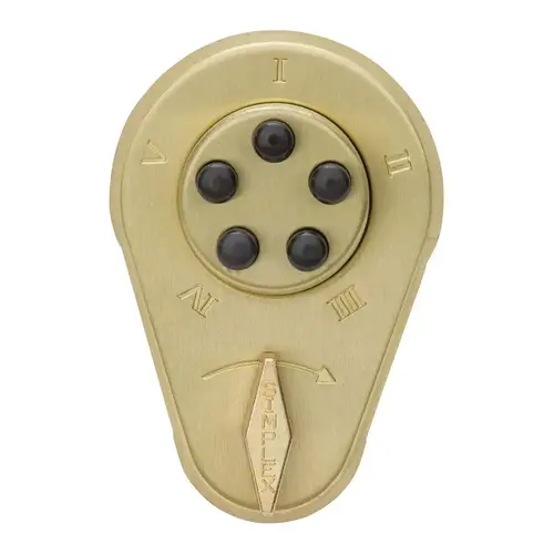 Pushbutton Lock Satin Brass