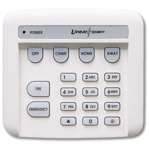 Nortek Security and Control DXS-10 Supervised Remote Keypad, Arming, Disarming, Fire, and Emergency Alarm Capabilities, Telephone Style Keypads Plus System Mode Keys, Powered by 9-Volt Battery, 315 MHz RF Frequency