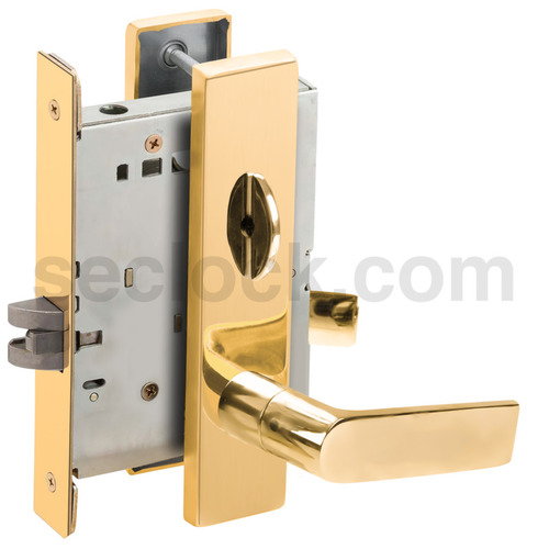 Mortise Lock Bright Brass