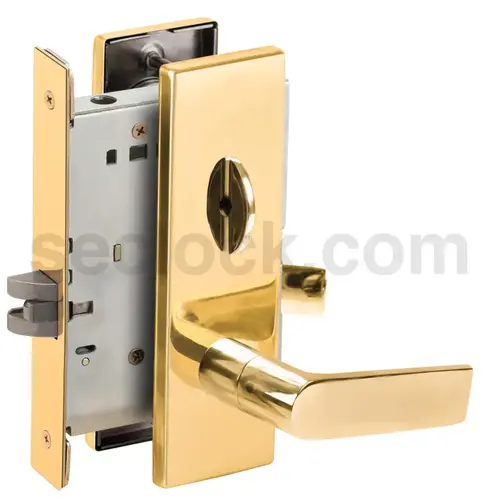 Mortise Lock Bright Brass