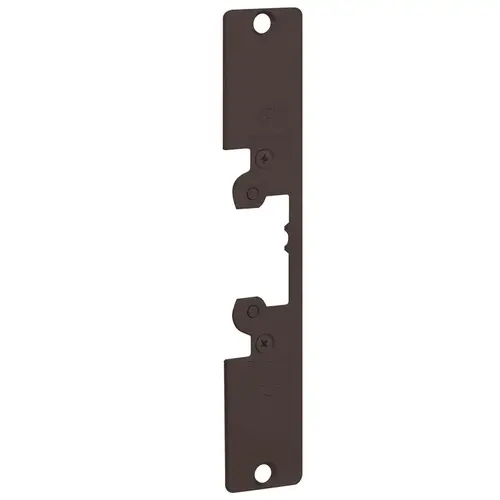 Electric Strike Faceplate Dark Bronze Anodized Aluminum