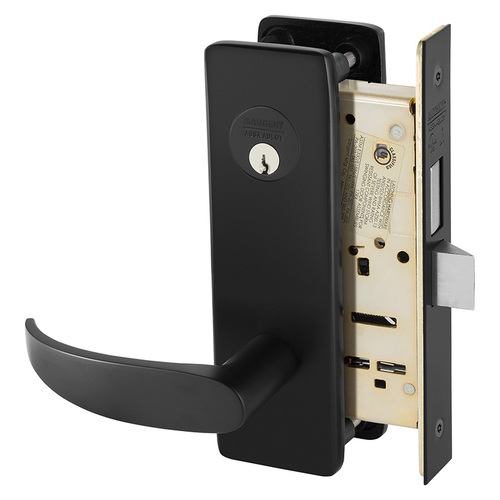 Manufacturing Mortise Lock Black Suede Powder Coat