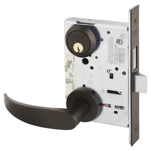 Manufacturing Mortise Lock Dark Oxidized Bronze