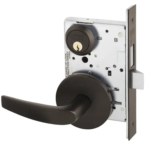 Manufacturing Mortise Lock Dark Oxidized Bronze