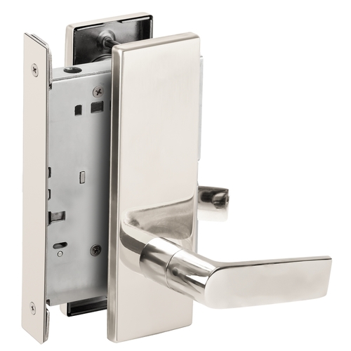 Full Dummy Mortise Trim with Lock Case with 01 Lever and N Escutcheon Bright Chrome Finish